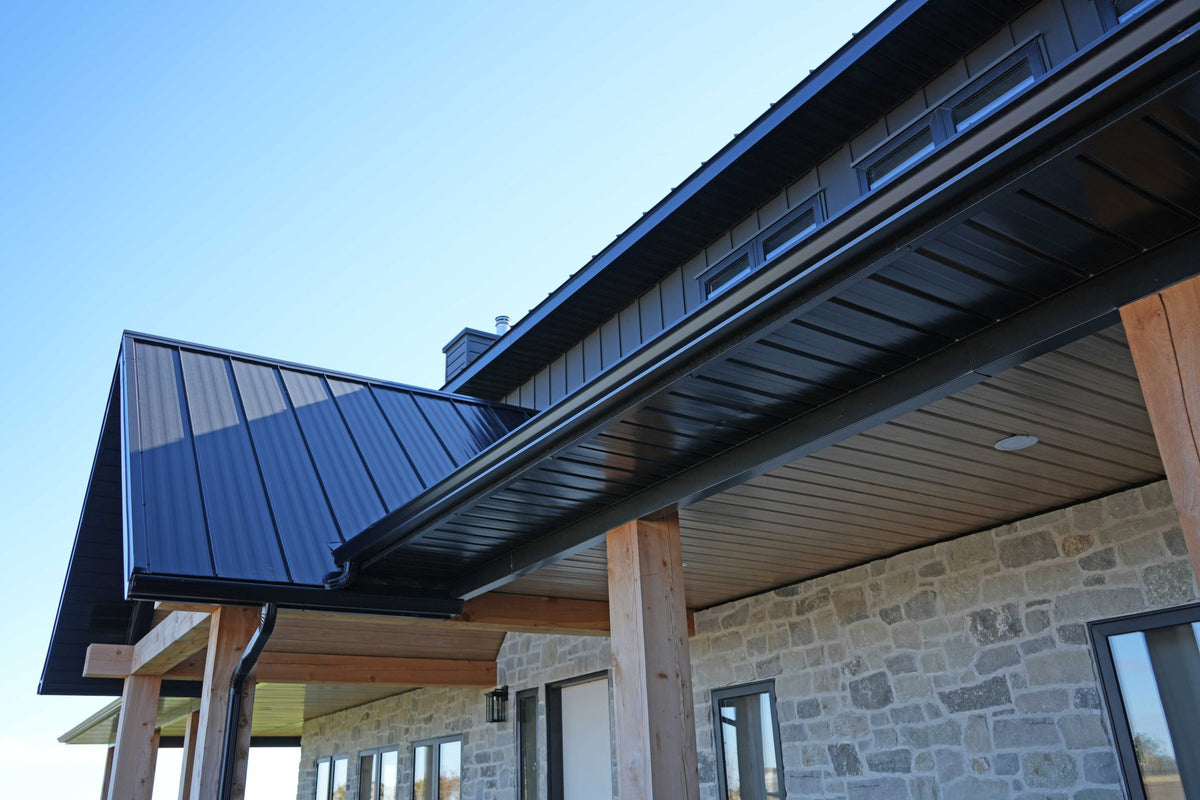 II/6 Soffit project: FormaLoc in Black and II/6 Reverse Soffit in Light Pine