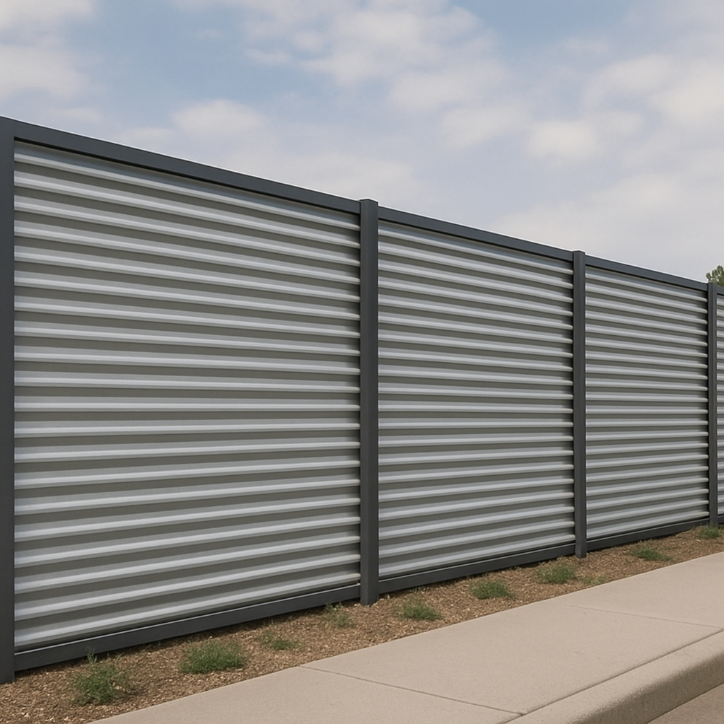 Corrugated Metal Fence Design Ideas for Calgary