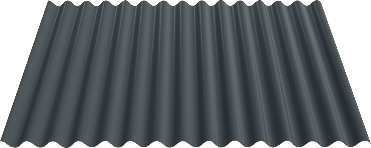 32" 7/8 Corrugated metal panel profile – 3D render