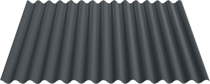 32" 7/8 Corrugated metal panel profile – 3D render