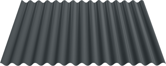 32" 7/8 Corrugated metal panel profile – 3D render