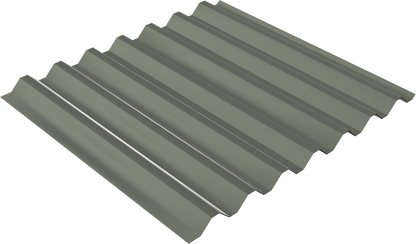 Box Rib Panels (36" Coverage) metal panel profile – 3D render, view 2
