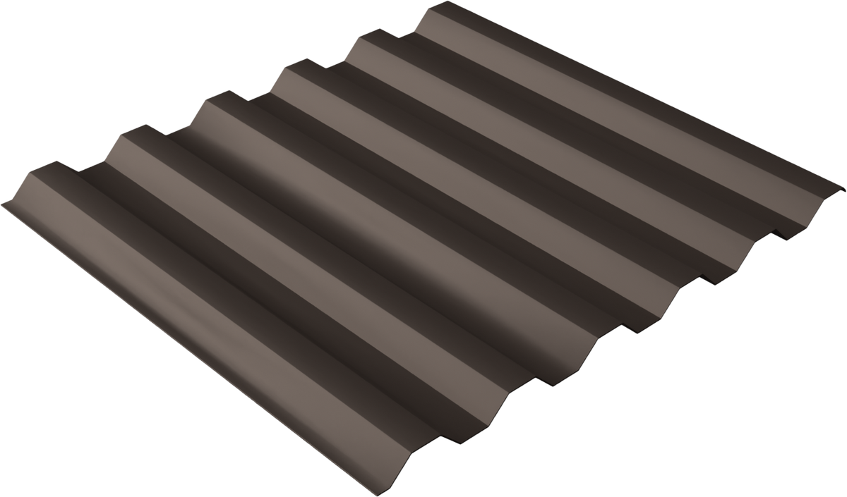 Box Rib Panels (36" Coverage) metal panel profile – 3D render, view 4