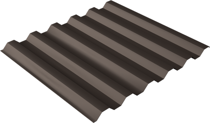 Box Rib Panels (36" Coverage) metal panel profile – 3D render, view 4