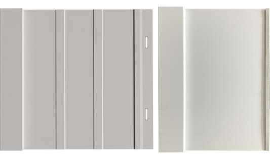 Board & Batten 9-1/2" metal panel profile – 3D render
