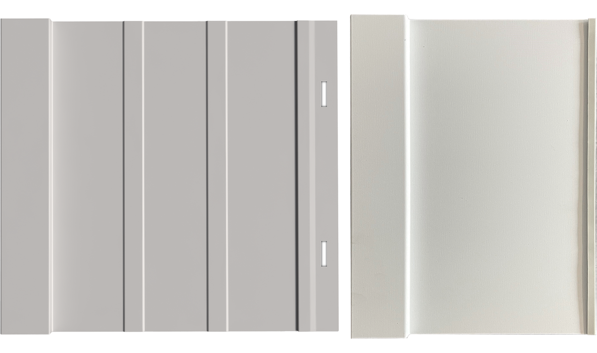 Board & Batten 13-1/2" metal panel profile – 3D render