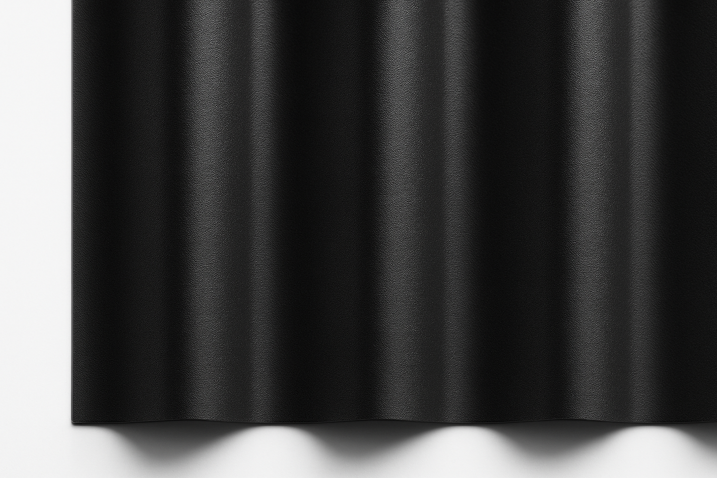 Black Corrugated Metal Siding 7/8 32"x144"