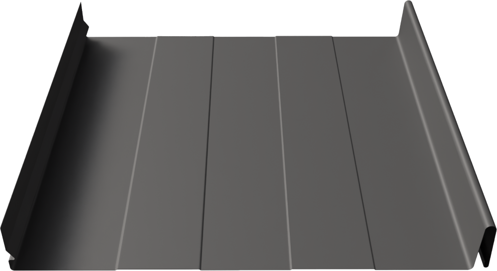 Elevate 1.5 Cliploc 7.375" metal panel profile – 3D render