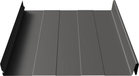 Elevate 1.5 Cliploc 7.375" metal panel profile – 3D render