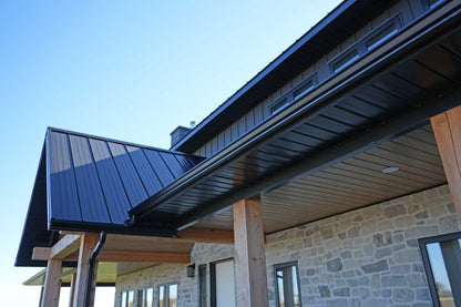 II/6 Soffit project: FormaLoc in Black and II/6 Reverse Soffit in Light Pine