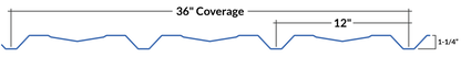 FA Panel profile dimensions line drawing