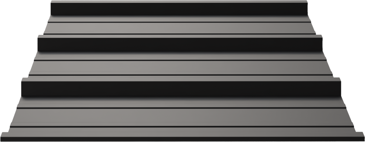 FR Panel metal panel profile – 3D render, view 3