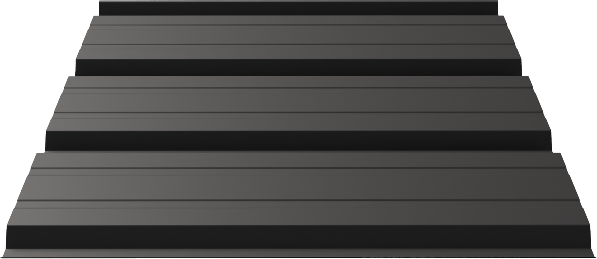 FR Reverse Panel metal panel profile – 3D render, view 3