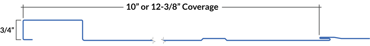 Forma Batten 10" profile dimensions line drawing