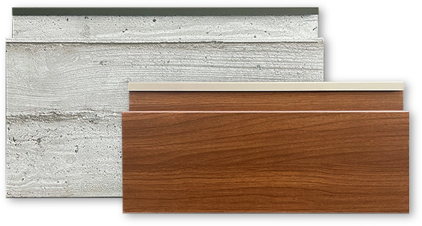 Forma Plank 6-1/4" metal panel profile – 3D render