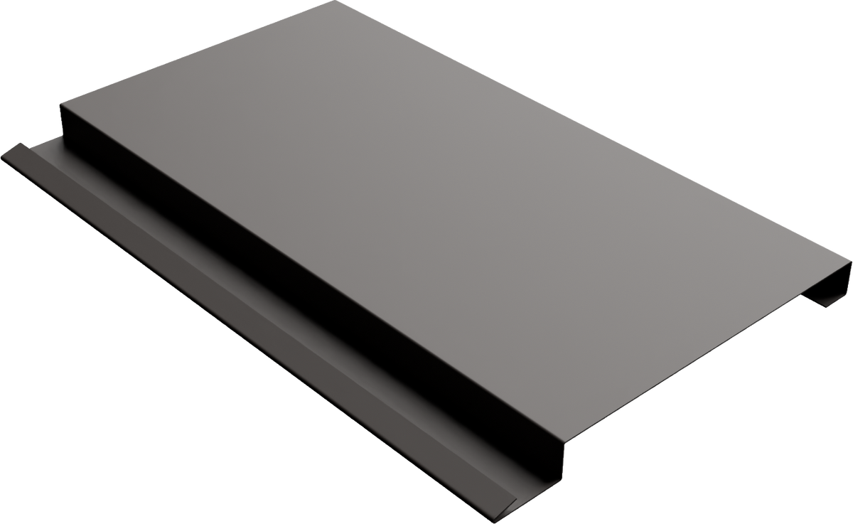 Forma Plank 6-1/4" metal panel profile – 3D render, view 2