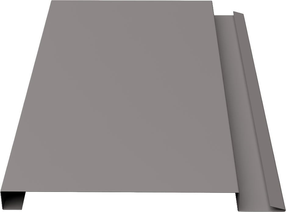 Forma Plank 6-1/4" metal panel profile – 3D render, view 3