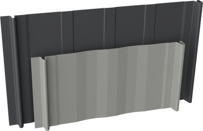 FormaLoc 12 metal panel profile – 3D render, view 4