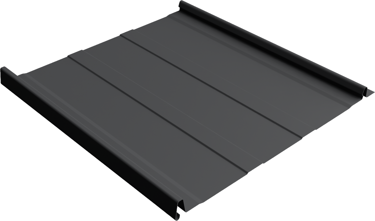 FormaLoc 12 metal panel profile – 3D render, view 2