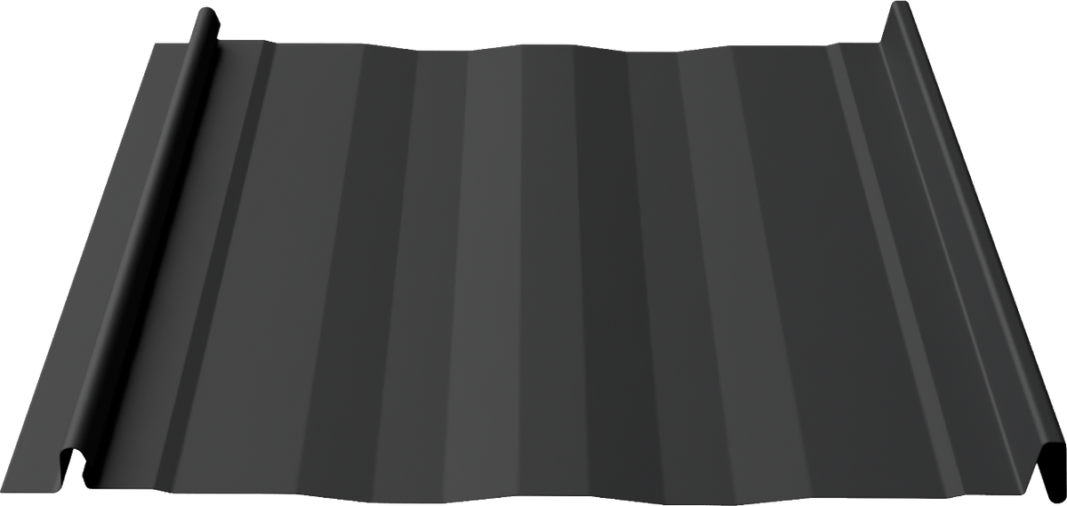 FormaLoc 12 metal panel profile – 3D render, view 3