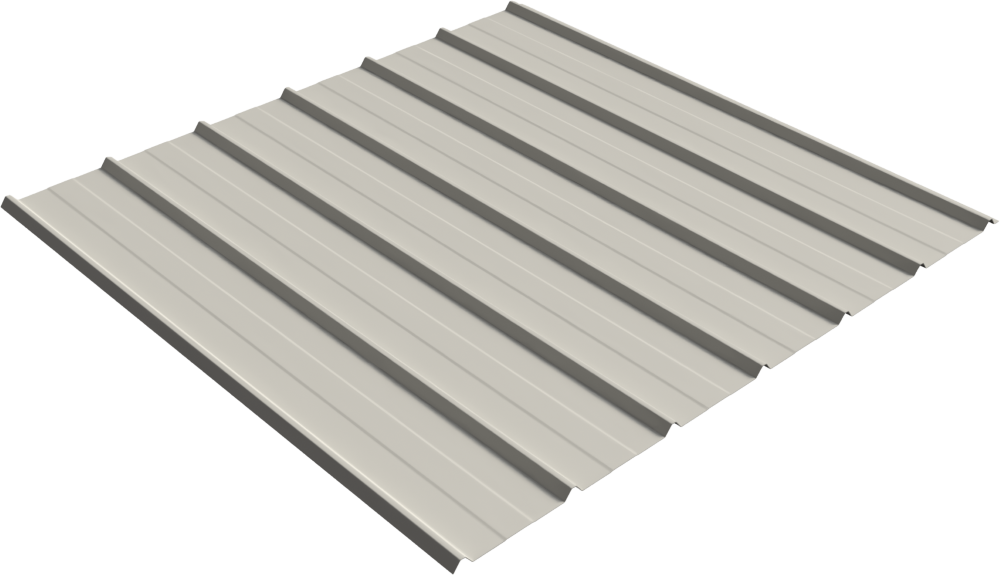II/6 Panel metal panel profile – 3D render, view 2