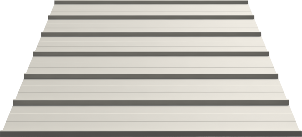 II/6 Panel metal panel profile – 3D render, view 3