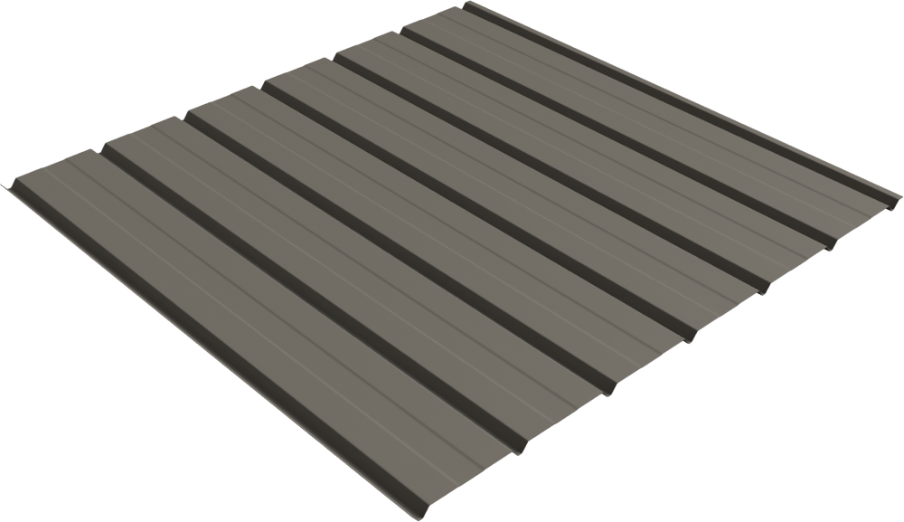 II/6 Reverse Panel metal panel profile – 3D render, view 2