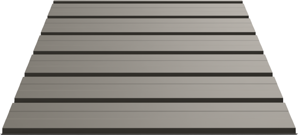 II/6 Reverse Panel metal panel profile – 3D render, view 3