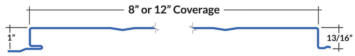 Elevate Interloc8 / Interloc75 profile dimensions line drawing