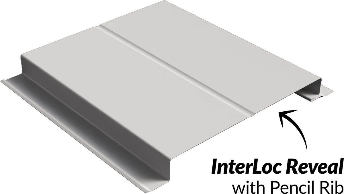 Elevate 12" Series steel panels on a building