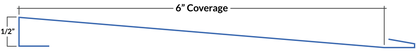 6" ShipLap profile dimensions line drawing