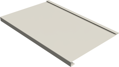6" ShipLap metal panel profile – 3D render, view 2