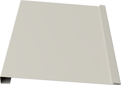 6" ShipLap metal panel profile – 3D render, view 3