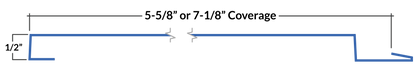 Slimline Narrow 5-5/8" profile dimensions line drawing