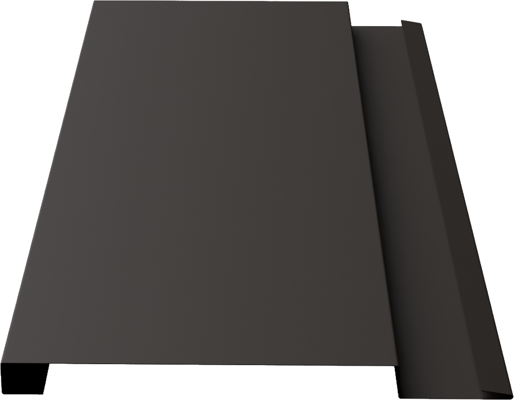 Slimline Narrow 5-5/8" metal panel profile – 3D render, view 3